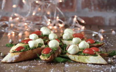 ZANDAM BOCCONCINI TREE, WITH BASIL PESTO AND TOMATO