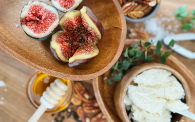 ROASTED FIGS WITH HONEY AND ZANDAM RICOTTA