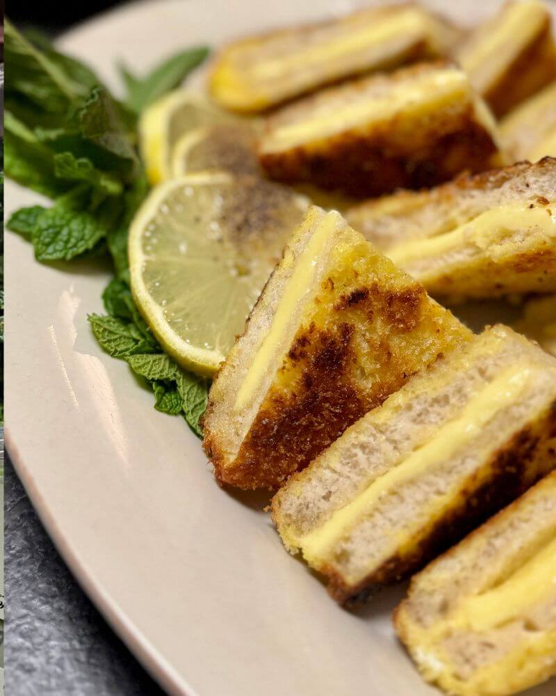 Photo of Zandam Mozzarella used in Carrozza recipe, with lemon and mint