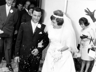 Matteo and Iolanda on their wedding day on 16 October 1965. Matteo and Iolanda on their wedding day on 16 October 1965.